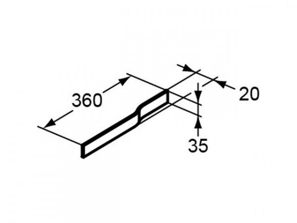 Ideal Standard Handdoekenrek ADAPTO 20x360x35mm Chroom U8425AA