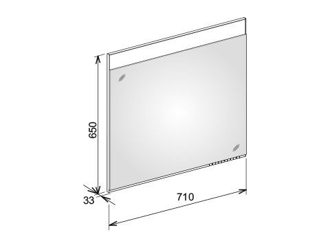 Keuco Badkamerspiegel met Verlichting Edition 400 33mm