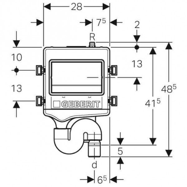 Geberit Afdekkap voor WC-tank karamel 140