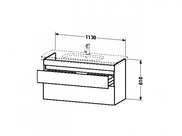 Duravit Wastafelmeubel DuraStyle voor 232012 448x1130x610mm