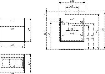 Ideal Standard lade front voor ref. E6602 Connect Cube (EF441)