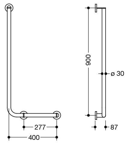 Hewi Badgreep Hoek System 900