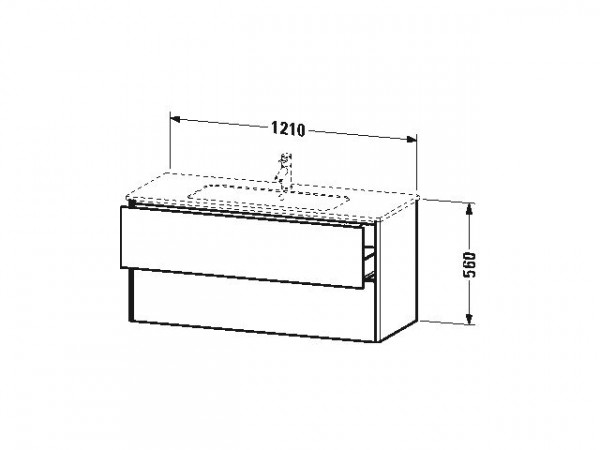 Duravit Wastafelmeubel XSquare voor ME by Starck 560x478mm