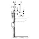 Geberit Brenta elektronische wandwastafelkraan koud en warm voor netvoeding 22cm chroom 116.292.21.1