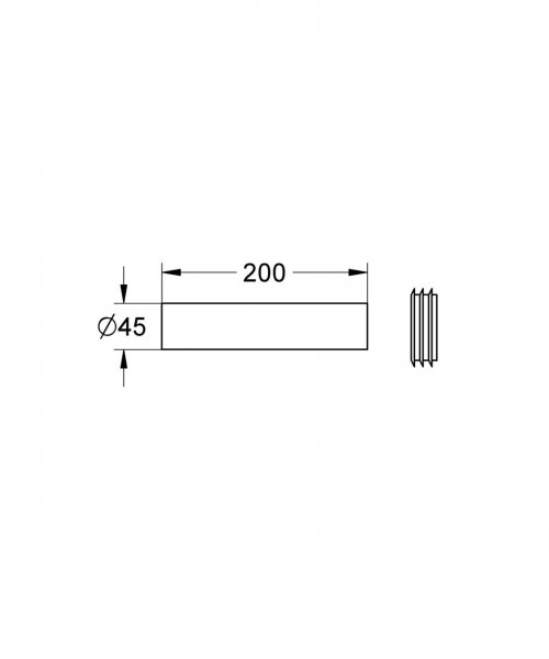 Grohe Spoelpijp Universeel Uitbreidingspijp 37489000