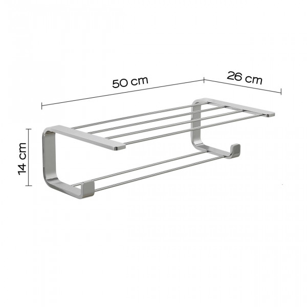 Gedy Handdoekenrek OUTLINE 6 rails, plank 500x260x140mm