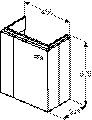 Ideal Standard  Connect Space Fonteinmeubel 450 mm links (E03)