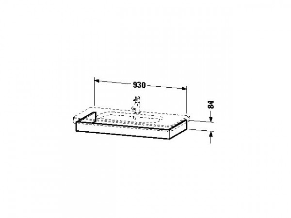 Duravit DuraStyle Hoofdband voor wastafel 930 mm