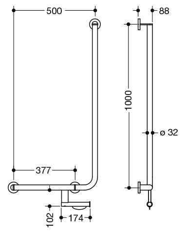 Hewi Badgreep Hoek System 900