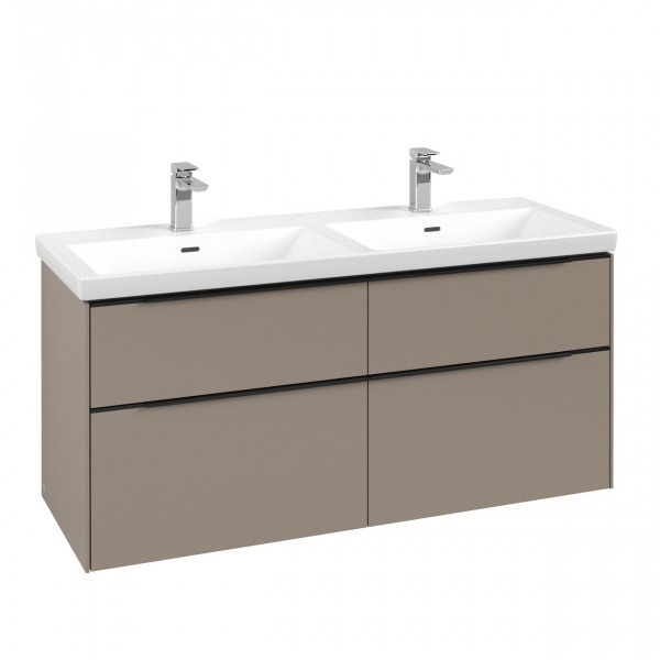 Dubbel Wastafelmeubel Villeroy en Boch Subway 3.0 met 4x uittrekbare laden 462x1272x579mm