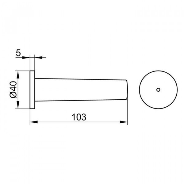 Keuco Toiletrolhouder Smart.2 40x40x103mm Glazend Chroom