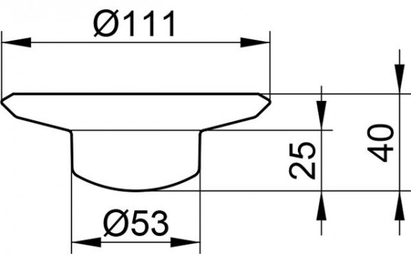 Keuco Smart Reserve-plank Ø111x40mm