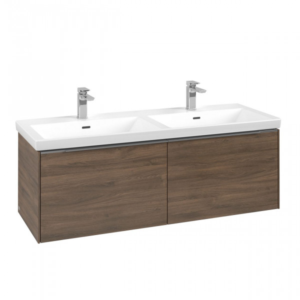 Dubbel Wastafelmeubel Villeroy en Boch Subway 3.0 met 2x uittrekbare laden 462x1272x432mm