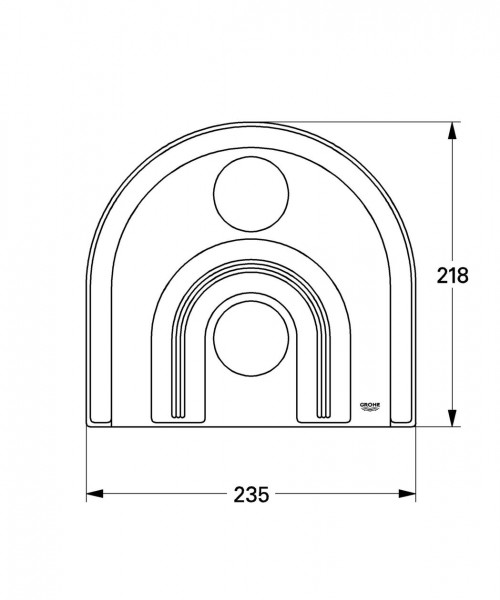 Grohe Rozet 218x235 (47463)