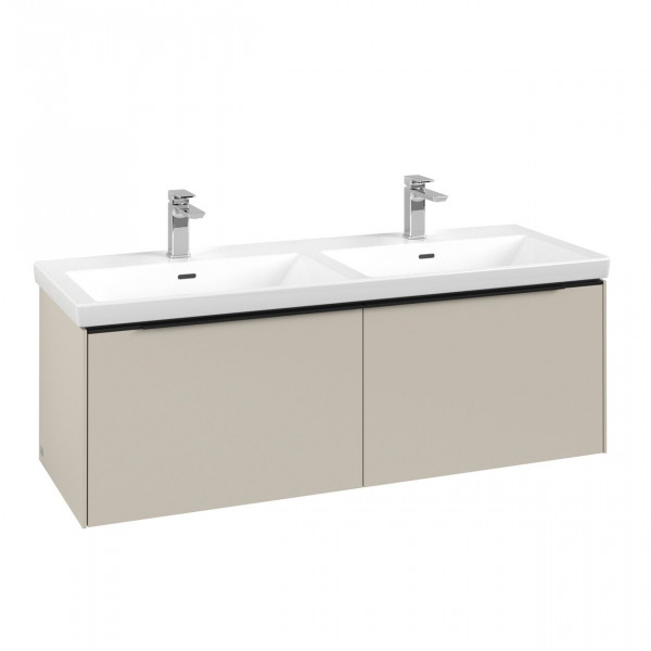 Dubbel Wastafelmeubel Villeroy en Boch Subway 3.0 met 2x uittrekbare laden 462x1272x432mm