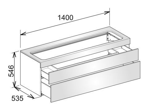 Keuco Edition 400 Wastafelonderbouw (Edition )