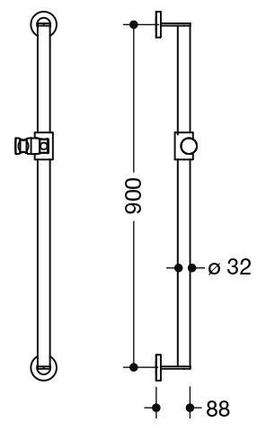 Hewi Douchestang System 900