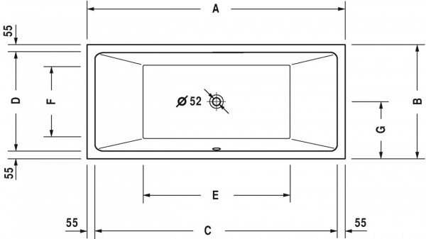 Duravit Whirlpool Vero Air Wit  1800x800mm 760413000AS0000