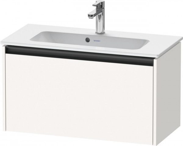 Meuble Pour Lavabo Encastrable Duravit Ketho.2 Compact 1 tiroir, poignée anthracite, pour Lavabo ME 810x440x390mm Blanc Super Mat K25056084840000