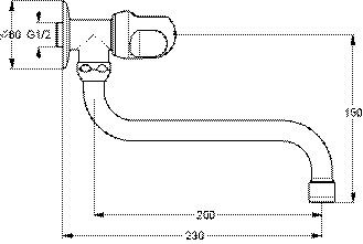 Ideal Standard Alpha onderdelen Ingebouwd ventiel Chroom