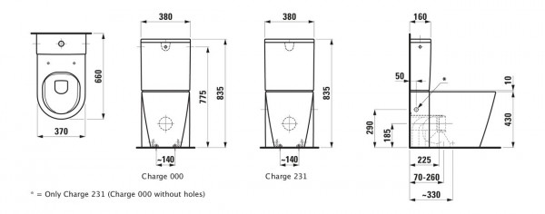 Staand Toilet Laufen KARTELL Mat Wit