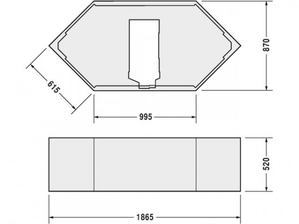 Duravit Badpoten D-Code voor badkuip 700138 Wit Polystyreen 790477000000000